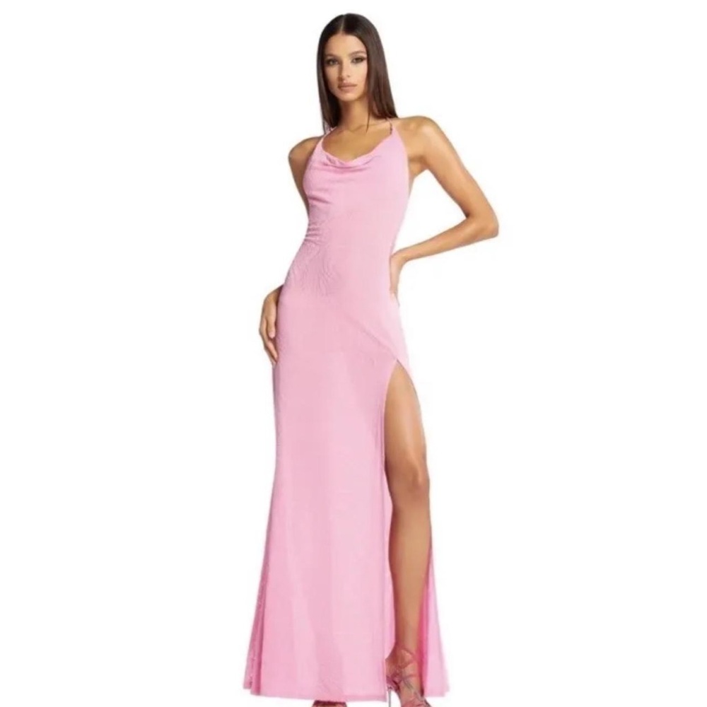Elegant Pink Evening Gown